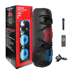 Sing-e Portable Wireless Speaker ZQS8220 with Mic and Remote Control Black Sing-e Portable Wireless Speaker ZQS8220 with Mic and Remote Control Black